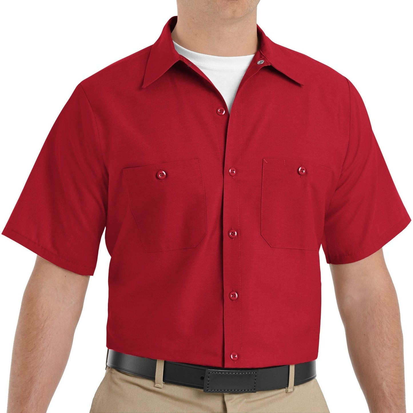 Black Button Up Shirts - Red Kap - Durable Design