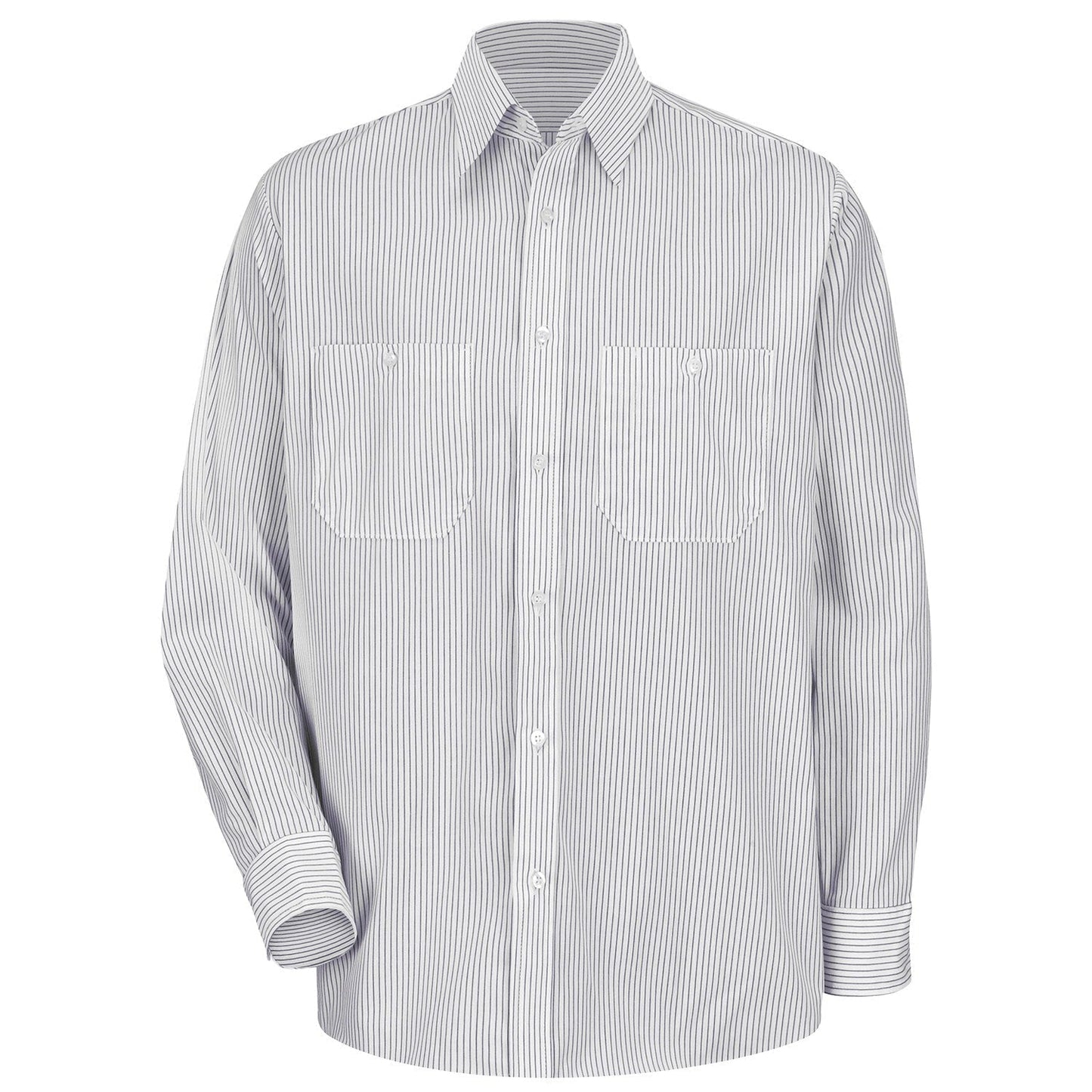 White Stripe Shirt - Red Kap - Comfortable Fit