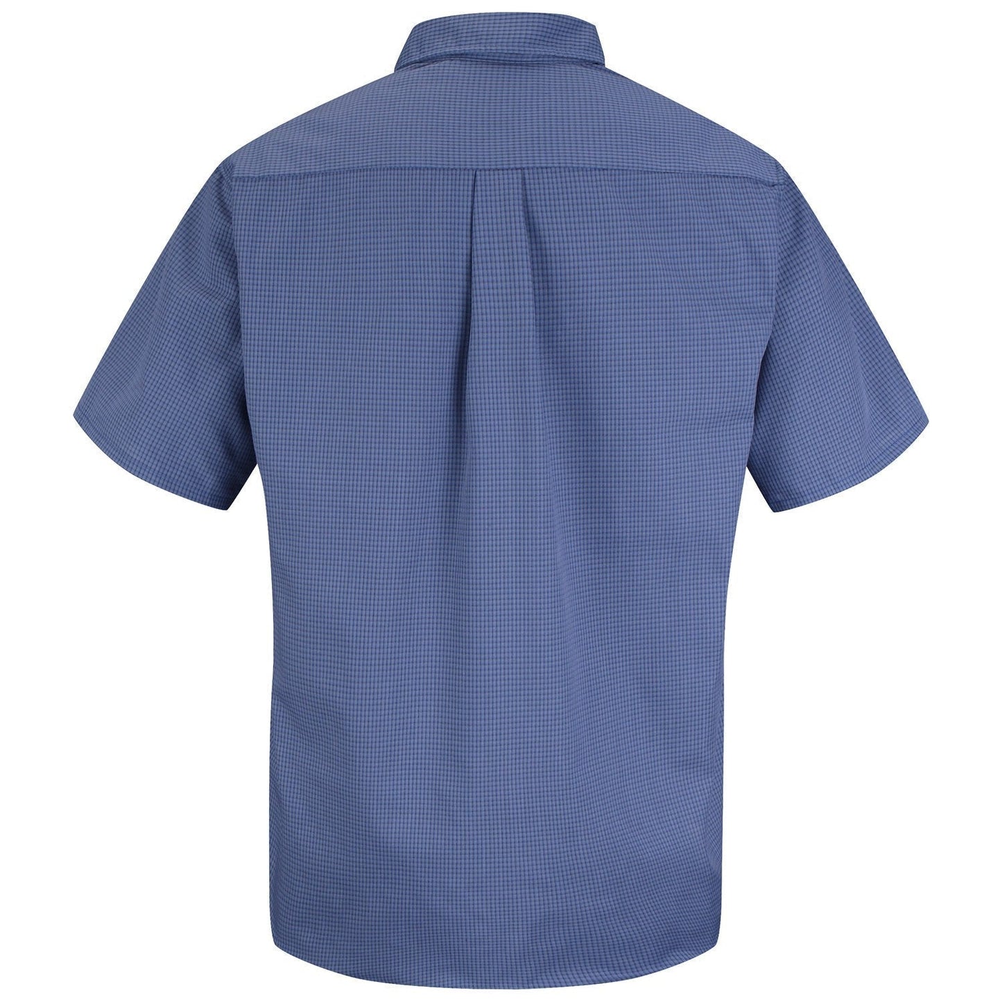 Grey/Blue Plaid Shirt - Red Kap - Mini Uniform Short Sleeve