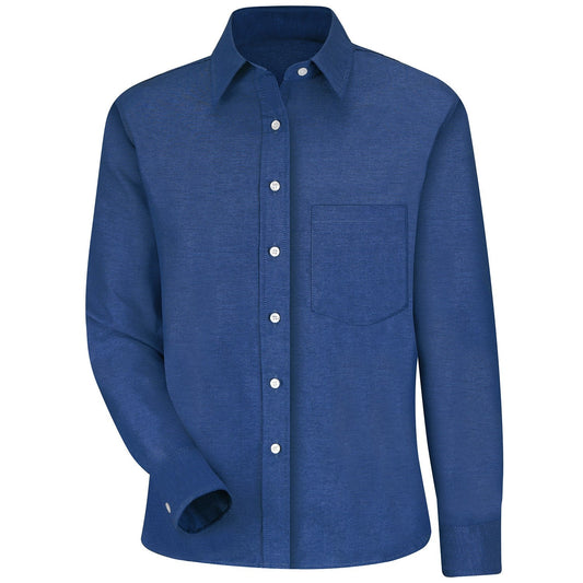 Long Sleeve Oxford Shirt - Red Kap - Wrinkle Resistant