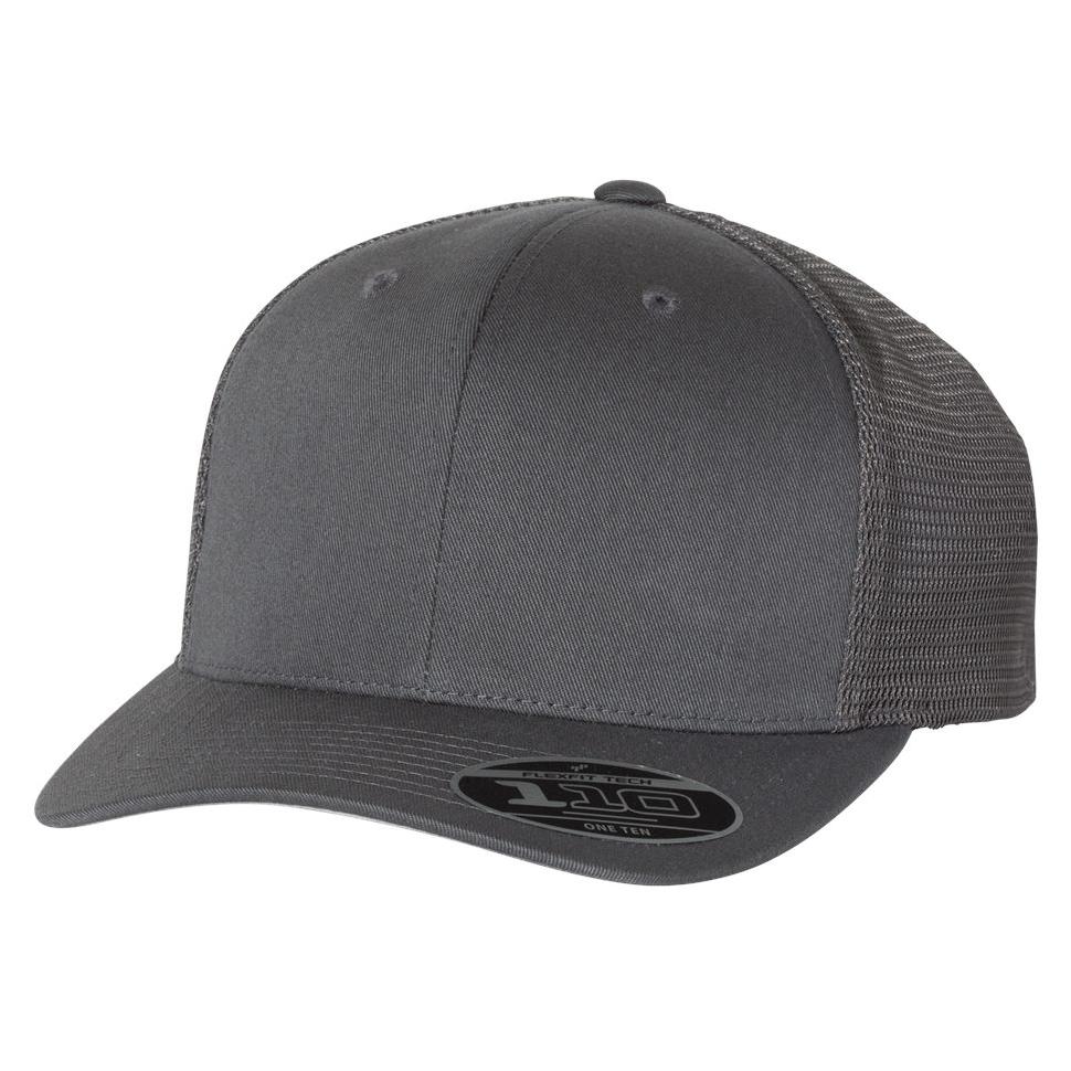 White Ball Caps - FlexFit - Stylish Mesh-Back