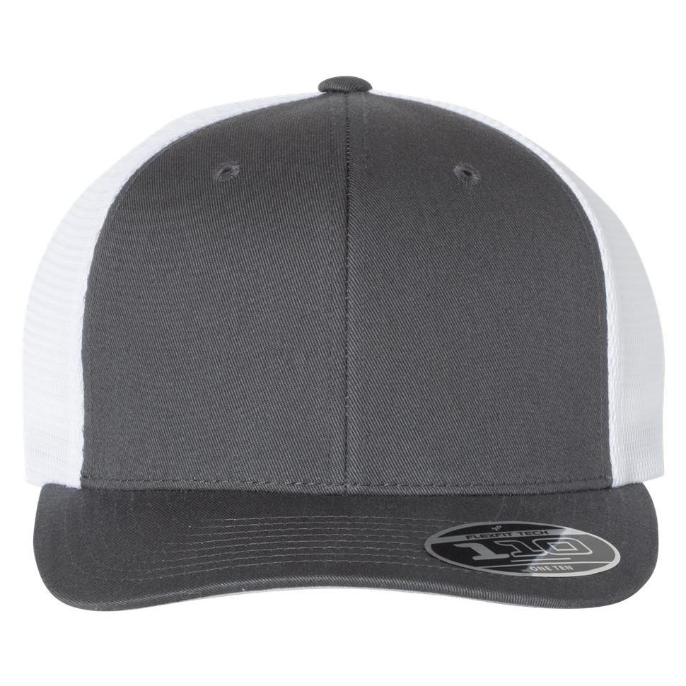 White Ball Caps - FlexFit - Stylish Mesh-Back