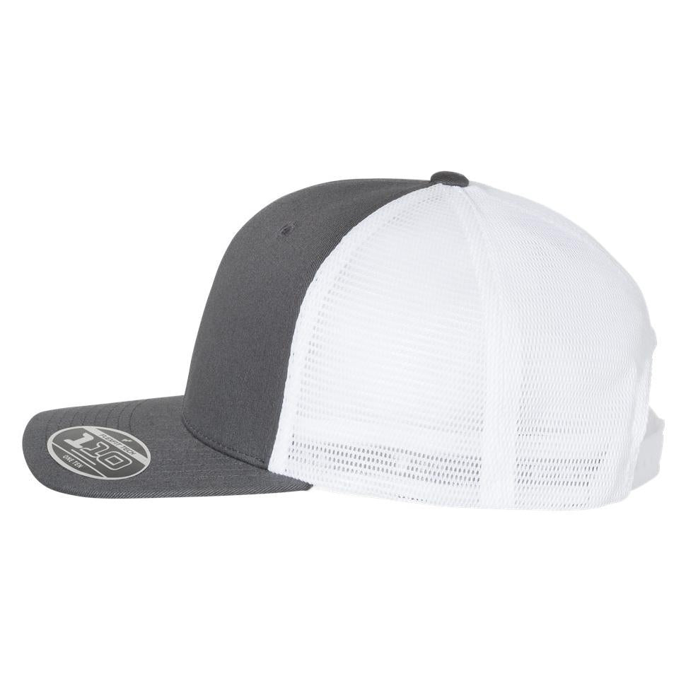 White Ball Caps - FlexFit - Stylish Mesh-Back
