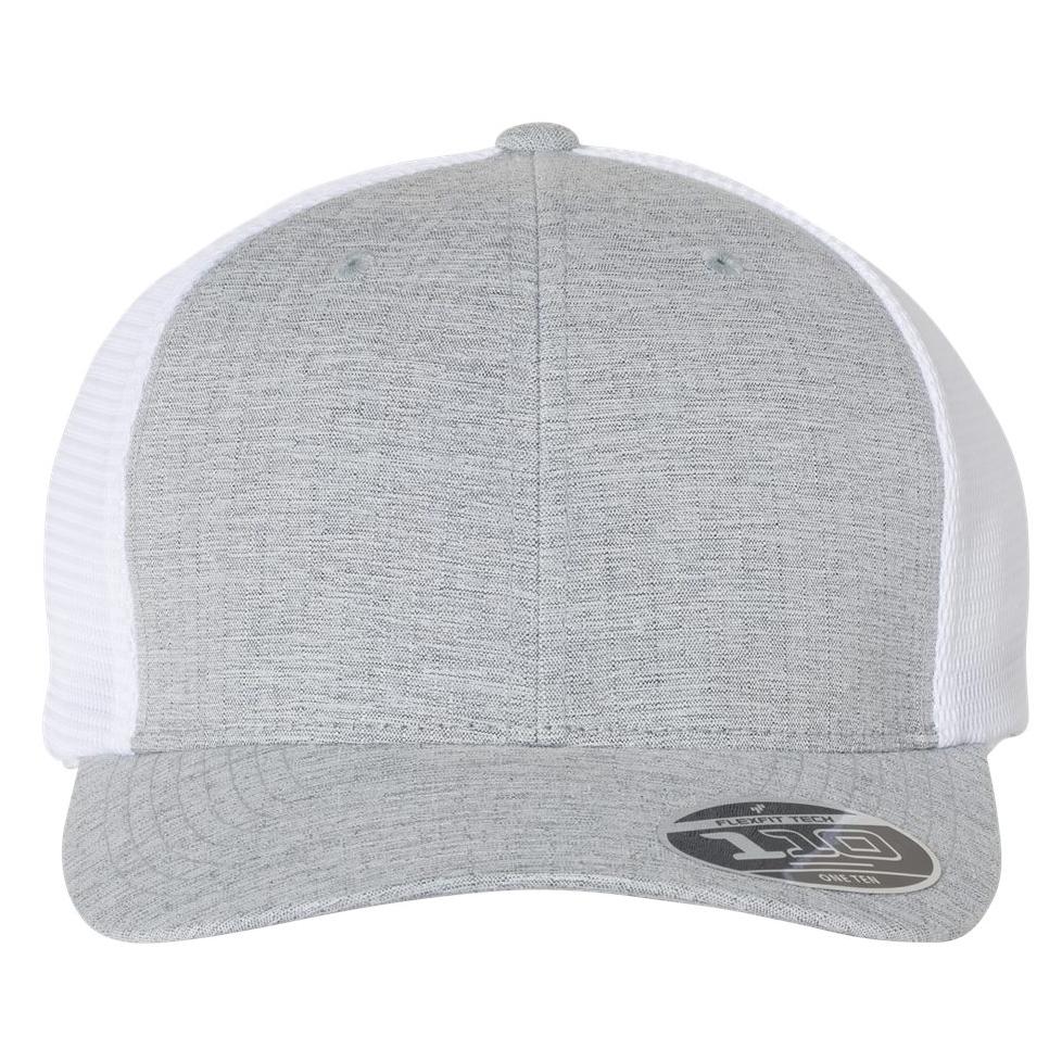 White Ball Caps - FlexFit - Stylish Mesh-Back