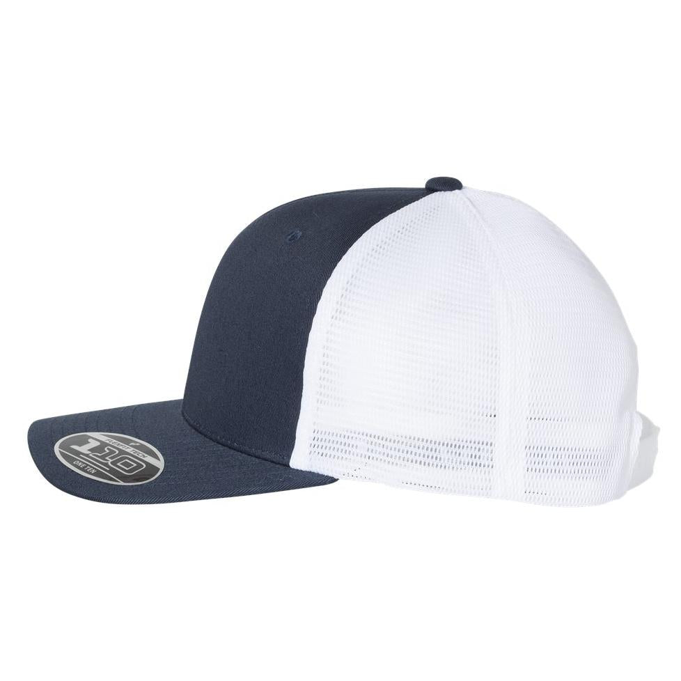 White Ball Caps - FlexFit - Stylish Mesh-Back