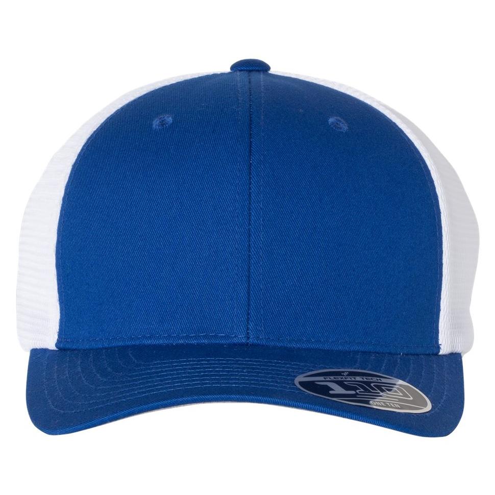 White Ball Caps - FlexFit - Stylish Mesh-Back