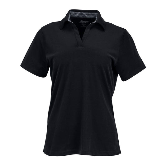 Black Polo Shirts - Paragon - Sueded Performance