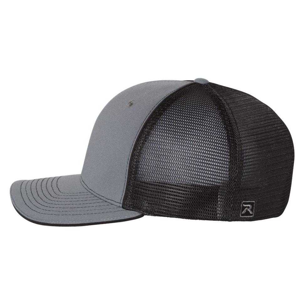 Black/Charcoal Split Ball Cap - Richardson - Sportmesh Design