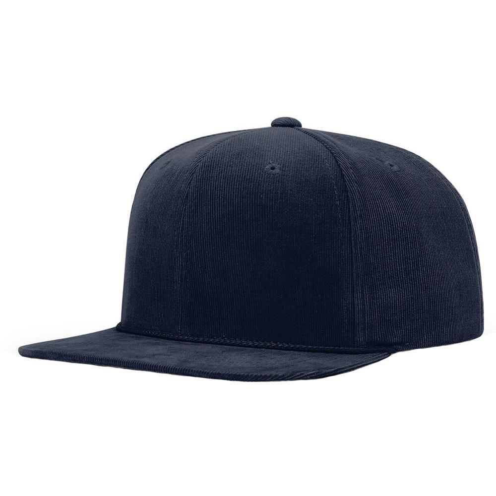 Black Corduroy Cap - Richardson - Adjustable Snapback