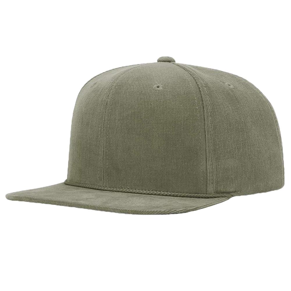Black Corduroy Cap - Richardson - Adjustable Snapback