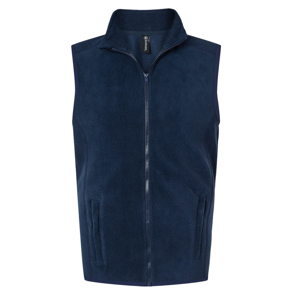 Black Vests - Cozy Fleece Vest - Burnside - Durable Comfort