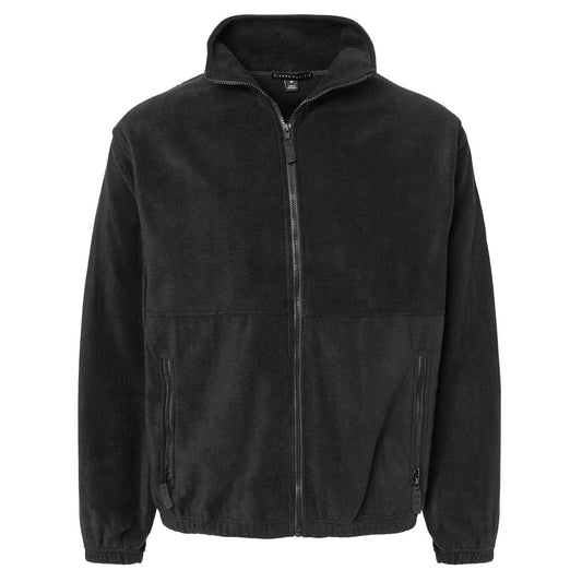 Black Fleece Jacket - Burnside - Lightweight Design