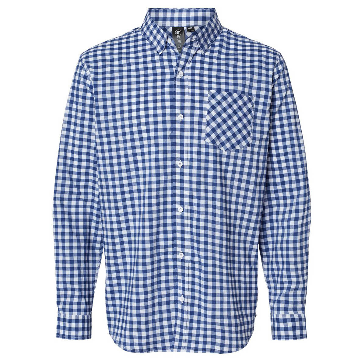 Grey/Black Button Up Shirts - Burnside - Stretch Fabric