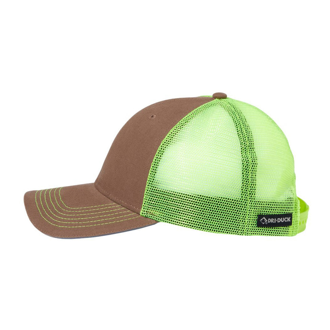Black Neon Yellow Ball Caps - DRI DUCK - Breathable Design