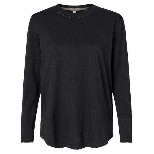 Black T-Shirts - LAT - Long Sleeve Comfort Fit