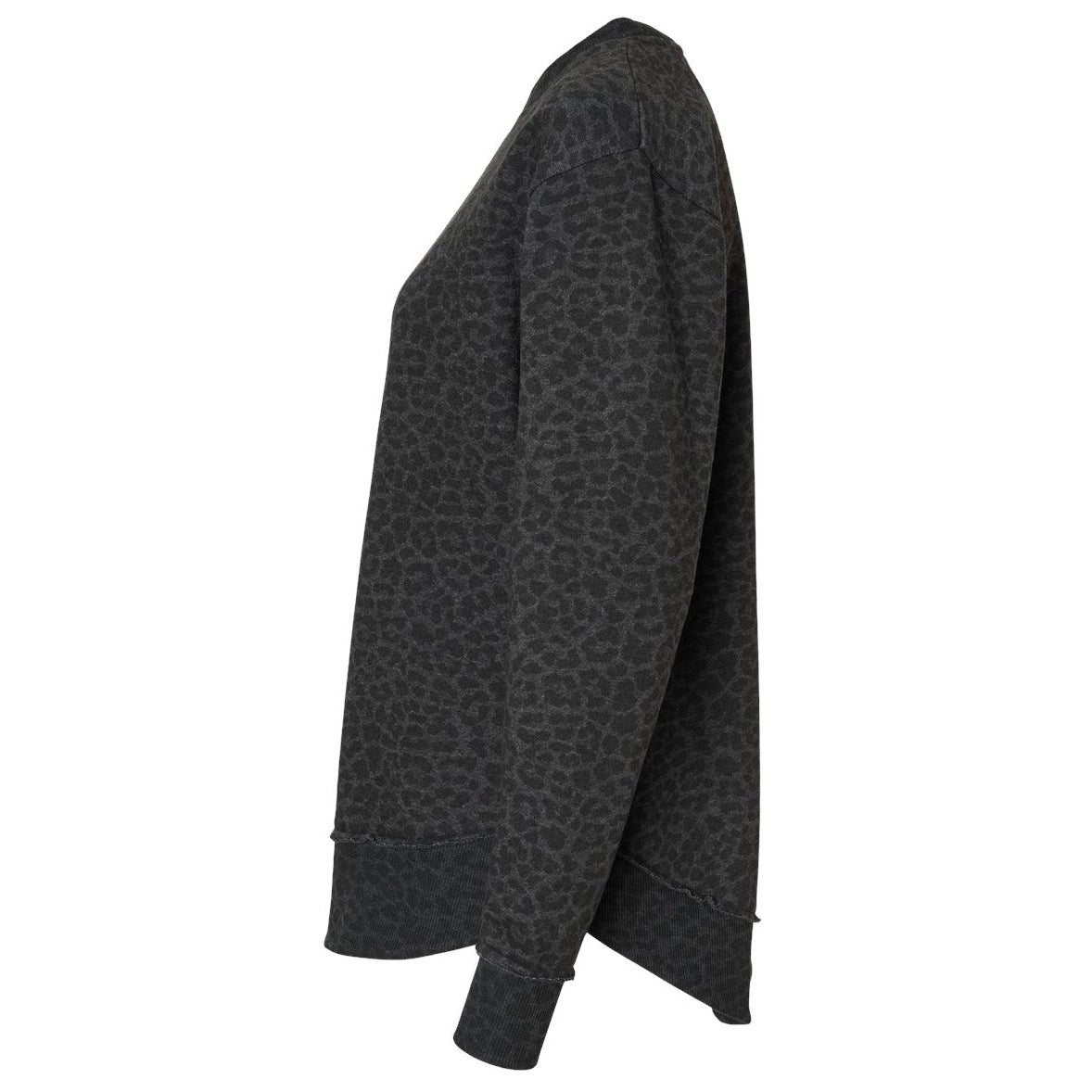 Black Leopard Sweatshirts - LAT - Cozy Fleece