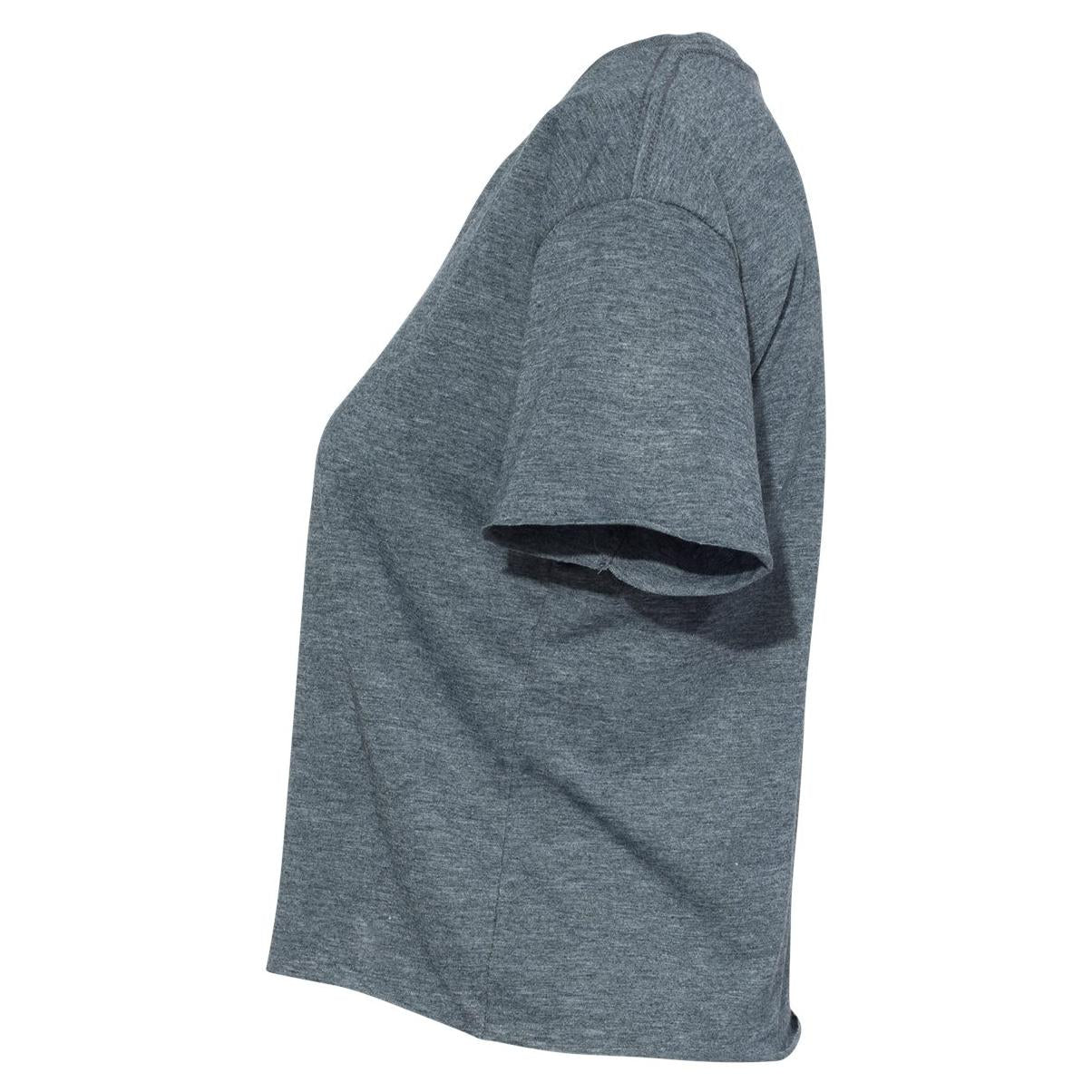 Black Cropped T-Shirt - Next Level - Soft Blend Fabric