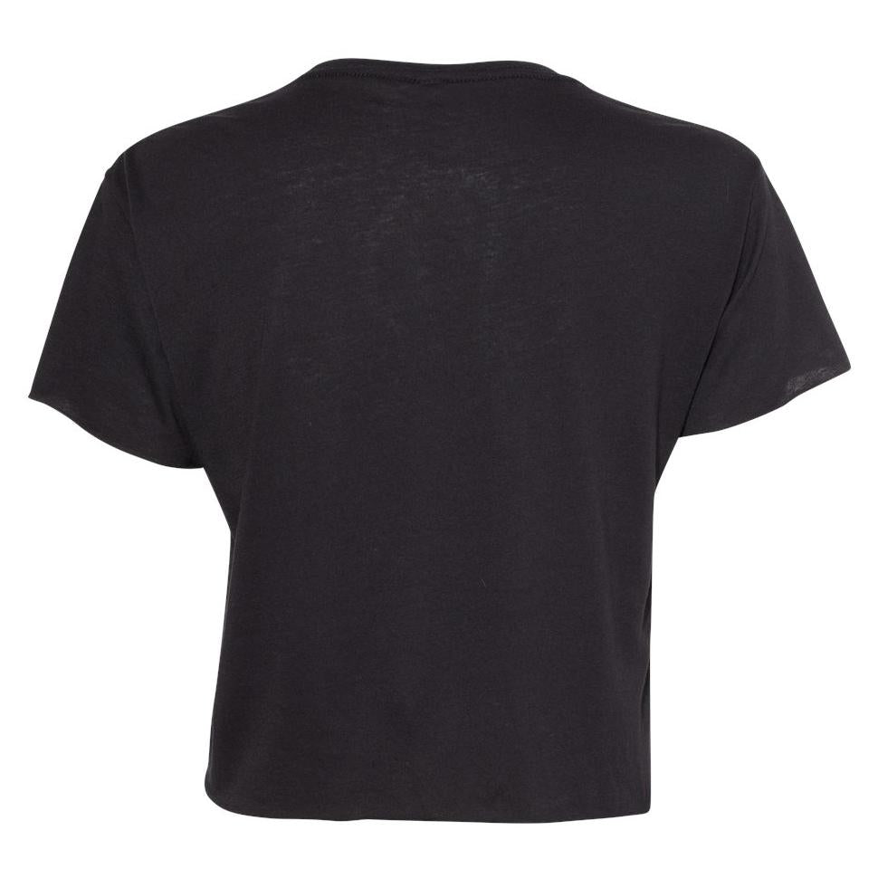 Black Cropped T-Shirt - Next Level - Soft Blend Fabric