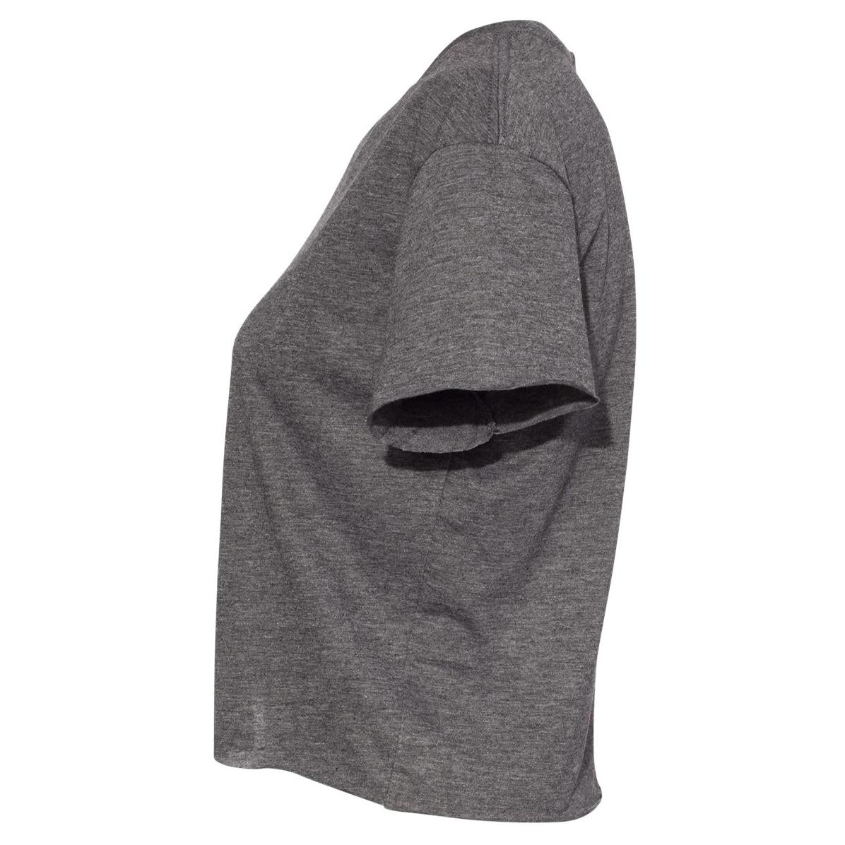 Black Cropped T-Shirt - Next Level - Soft Blend Fabric