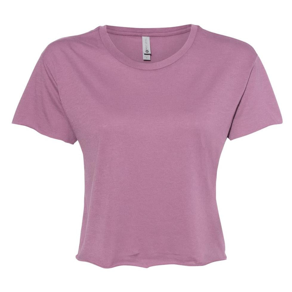 Black Cropped T-Shirt - Next Level - Soft Blend Fabric