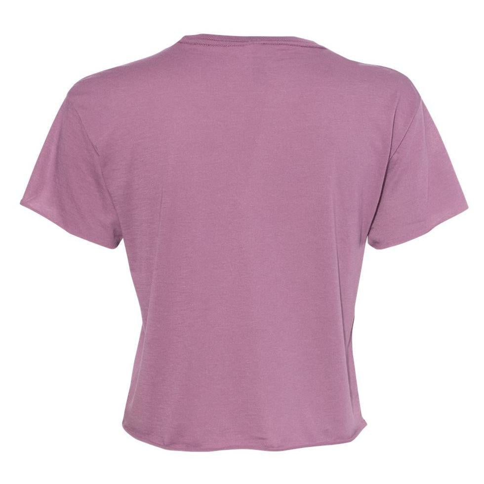 Black Cropped T-Shirt - Next Level - Soft Blend Fabric