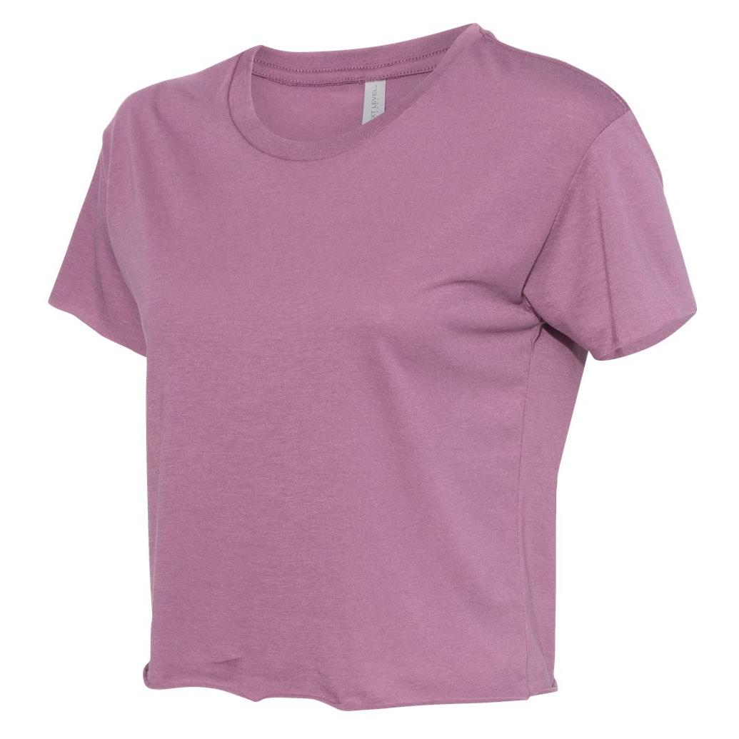 Black Cropped T-Shirt - Next Level - Soft Blend Fabric