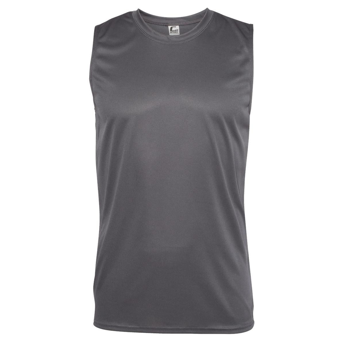 Black Sleeveless T-Shirts - C2 Sport - Moisture Wicking