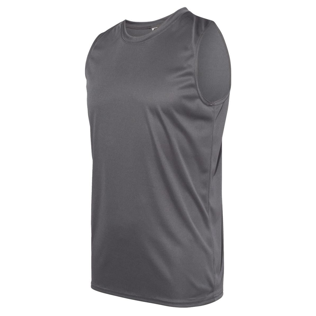 Black Sleeveless T-Shirts - C2 Sport - Moisture Wicking