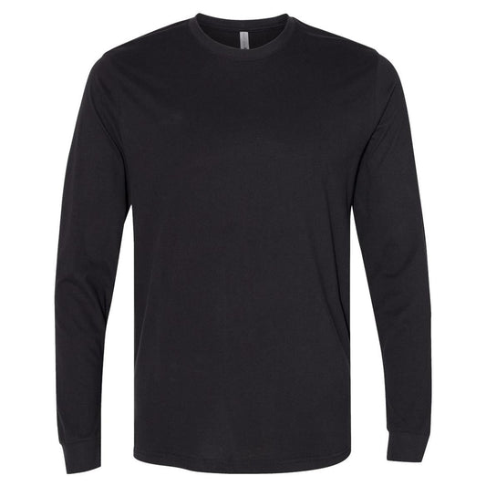 Black Sueded T-Shirt - Next Level - Long Sleeve Soft