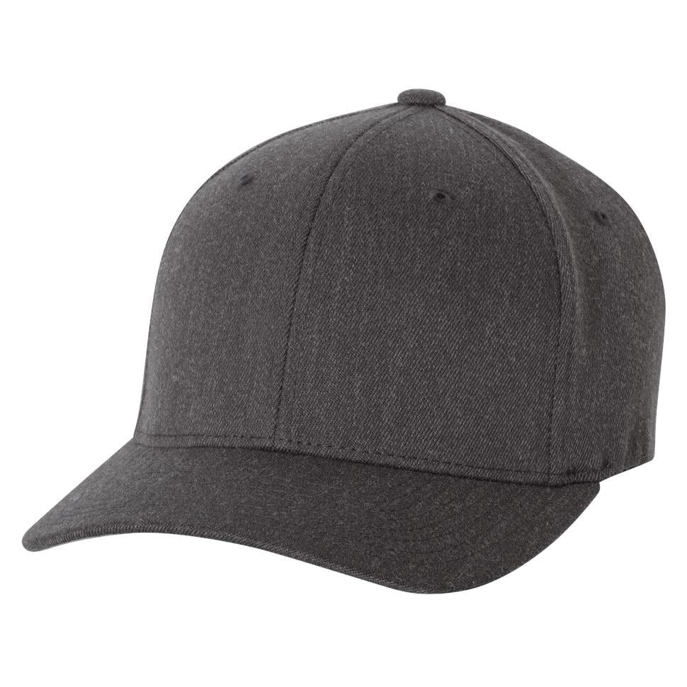 Black Ball Caps - FlexFit - Structured Wool Blend