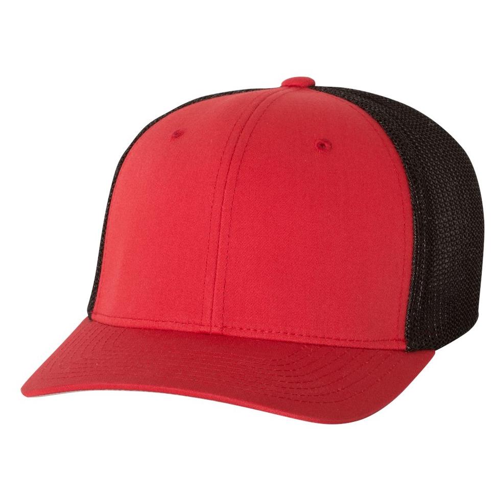 Black/White Ball Cap - FlexFit - Structured Design