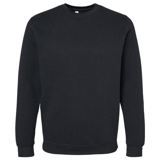 Black Elevated Sweatshirt - LAT - Combed Cotton Fleece