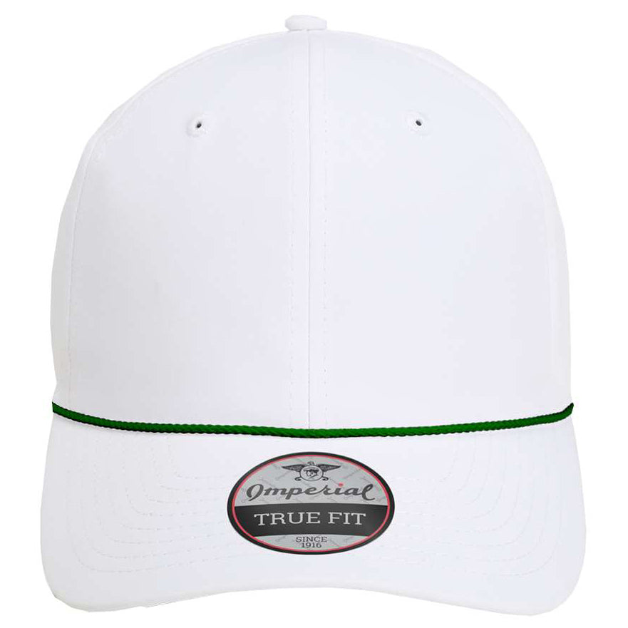 White/Black Ball Cap - Imperial - Performance Fabric