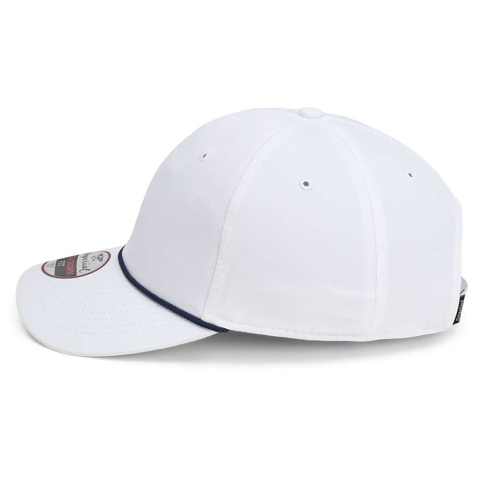 White/Black Ball Cap - Imperial - Performance Fabric
