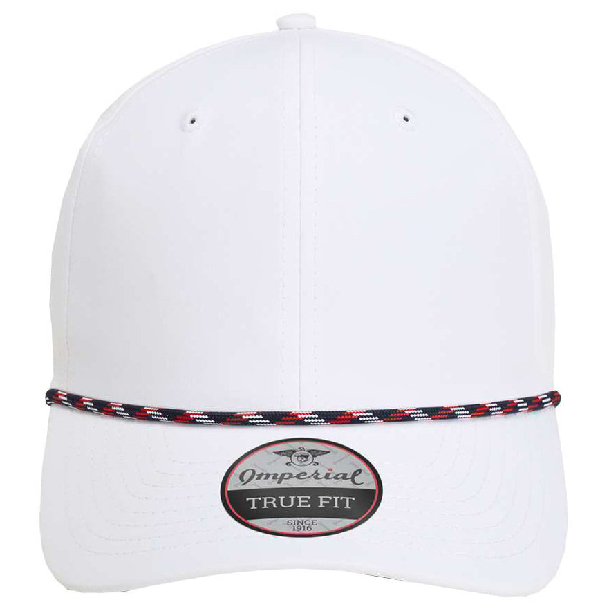 White/Black Ball Cap - Imperial - Performance Fabric