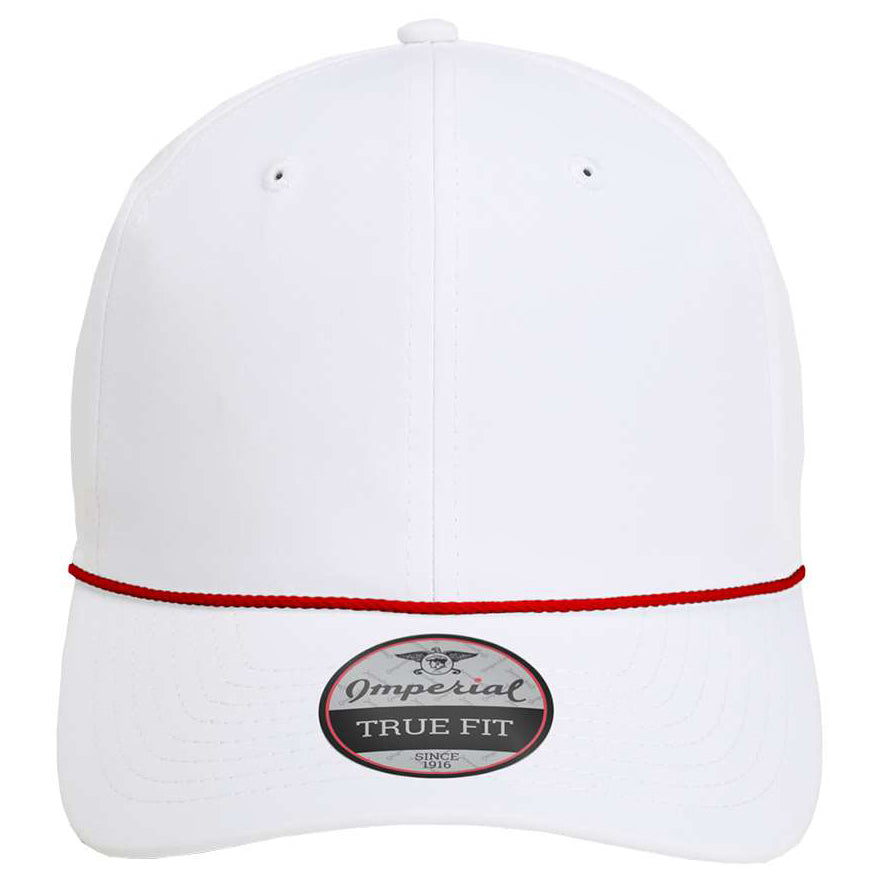 White/Black Ball Cap - Imperial - Performance Fabric