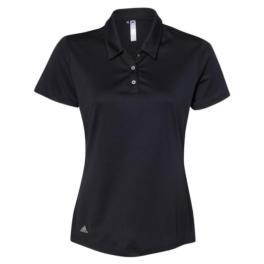 Black Polo Shirt - Adidas - Performance Fabric