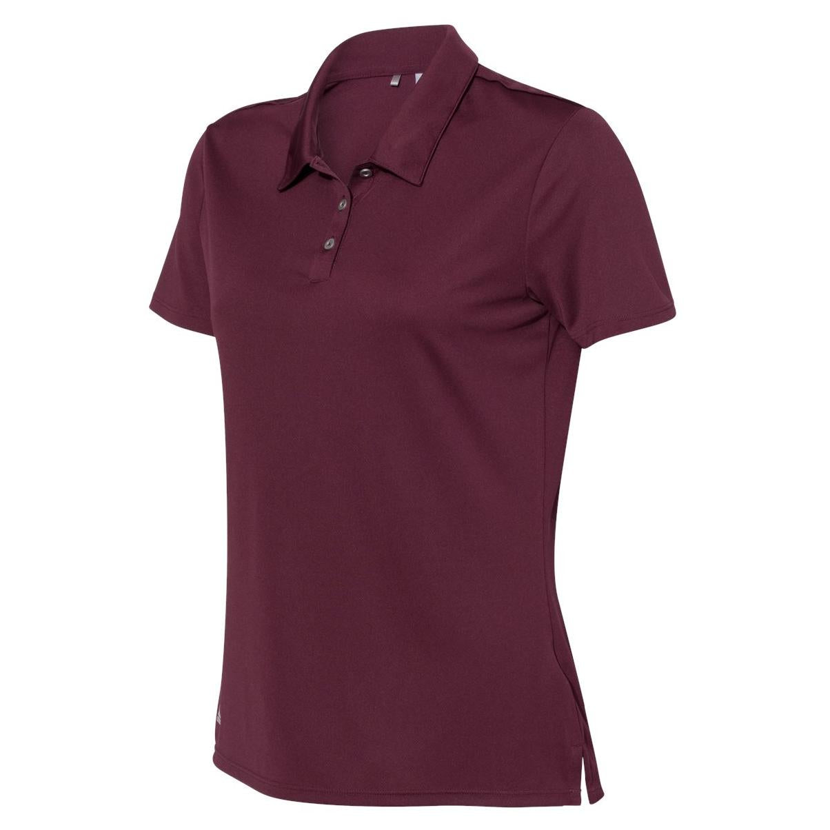 Black Polo Shirt - Adidas - Performance Fabric
