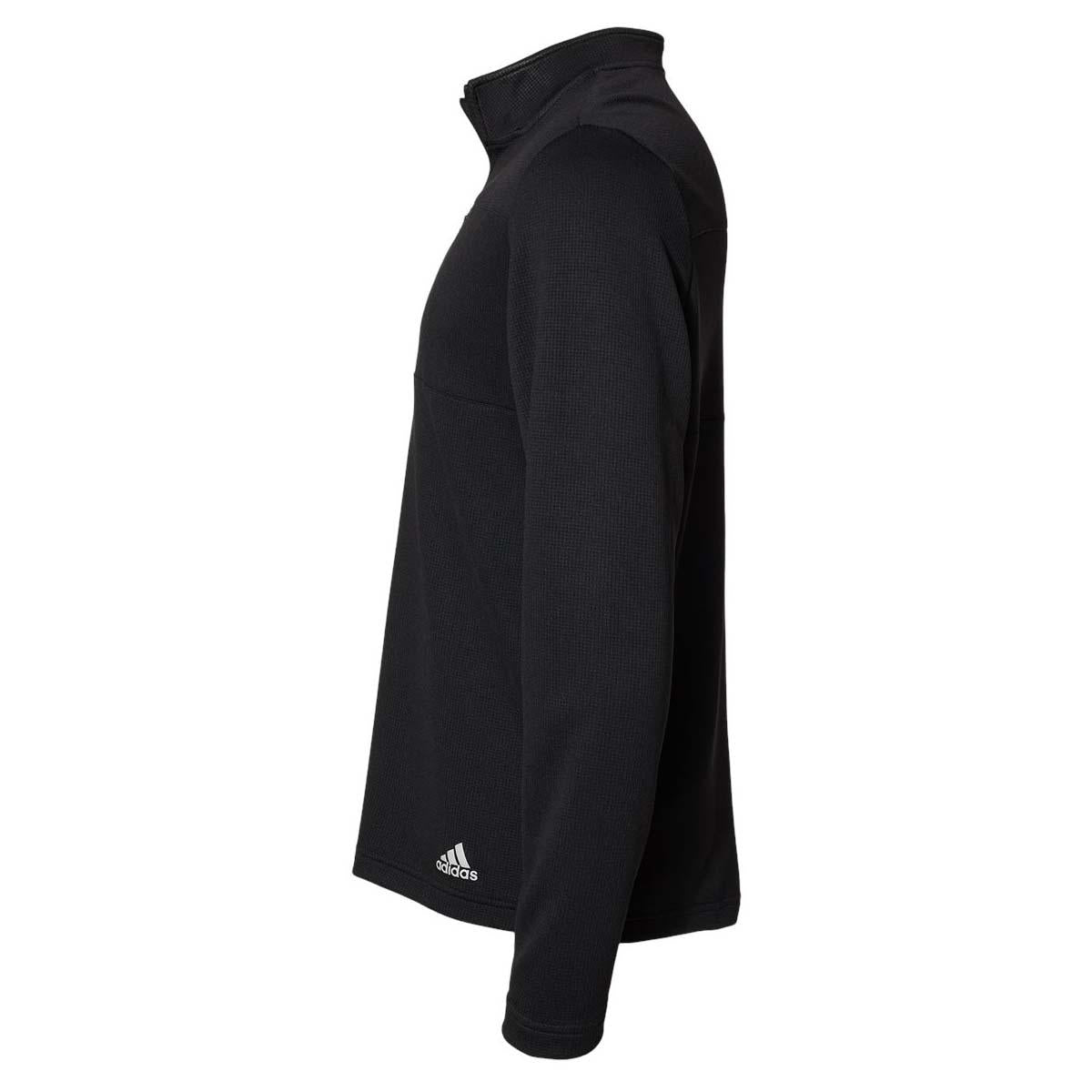 Black/Grey Two Sweatshirts - Adidas - Waffle Knit Design