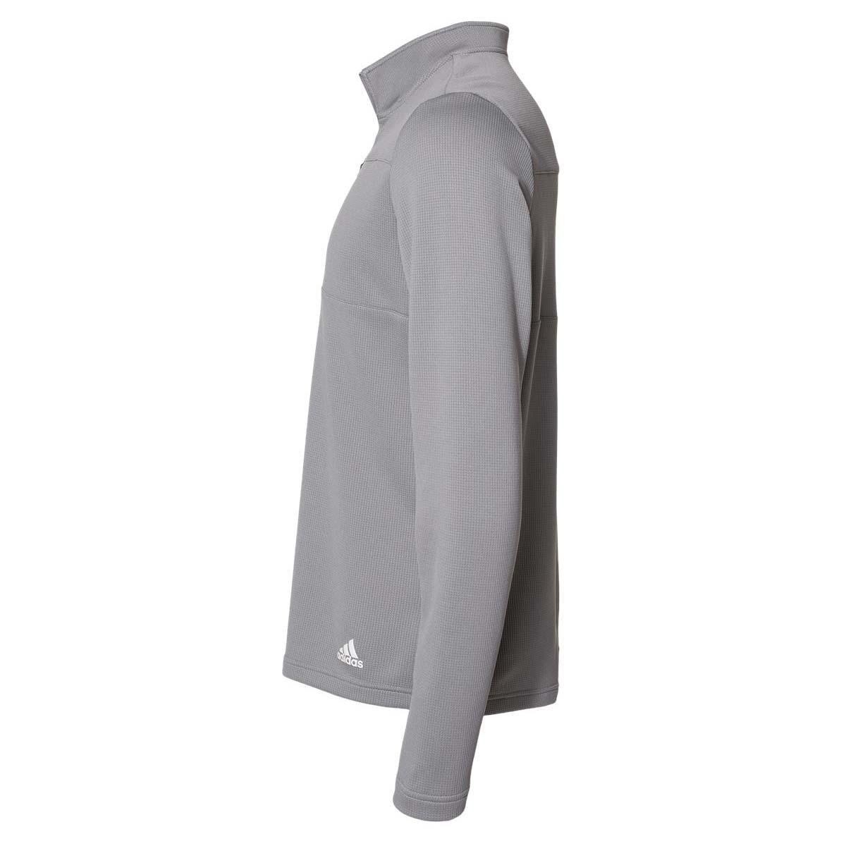 Black/Grey Two Sweatshirts - Adidas - Waffle Knit Design