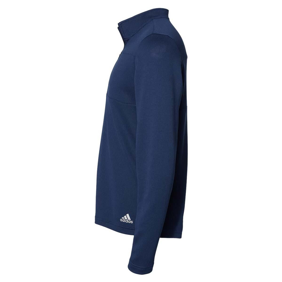 Black/Grey Two Sweatshirts - Adidas - Waffle Knit Design