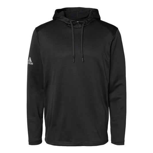 Black Sweatshirts - Adidas - Textured Hoodie Design