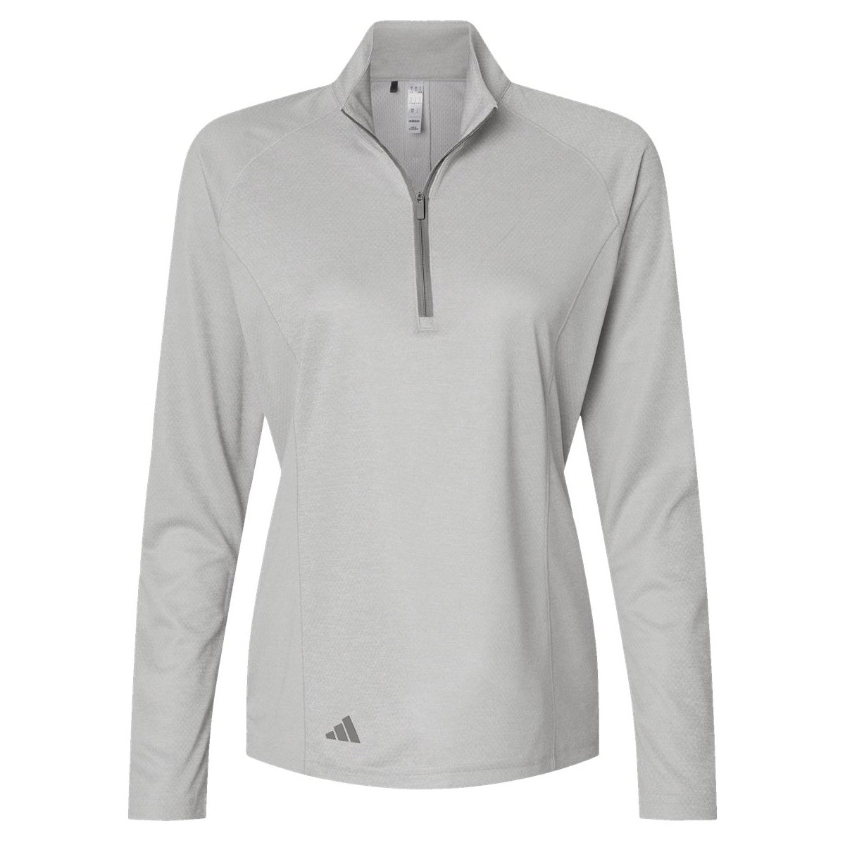 Black Melange Sweatshirt - Adidas - Stylish Zip Up