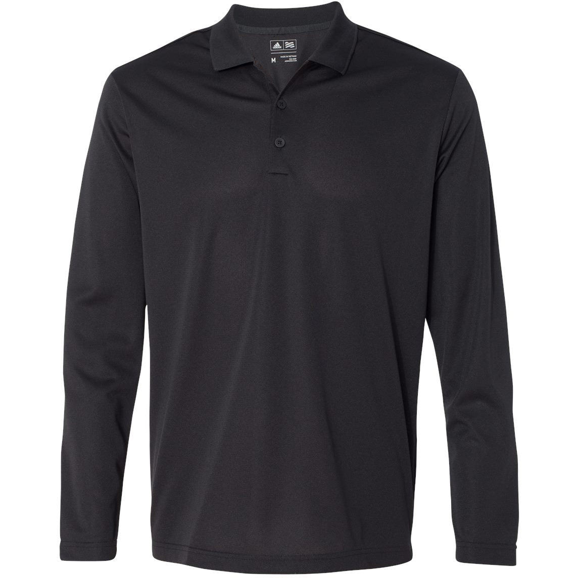 Black/White Polo Shirt - Adidas - Lightweight Design