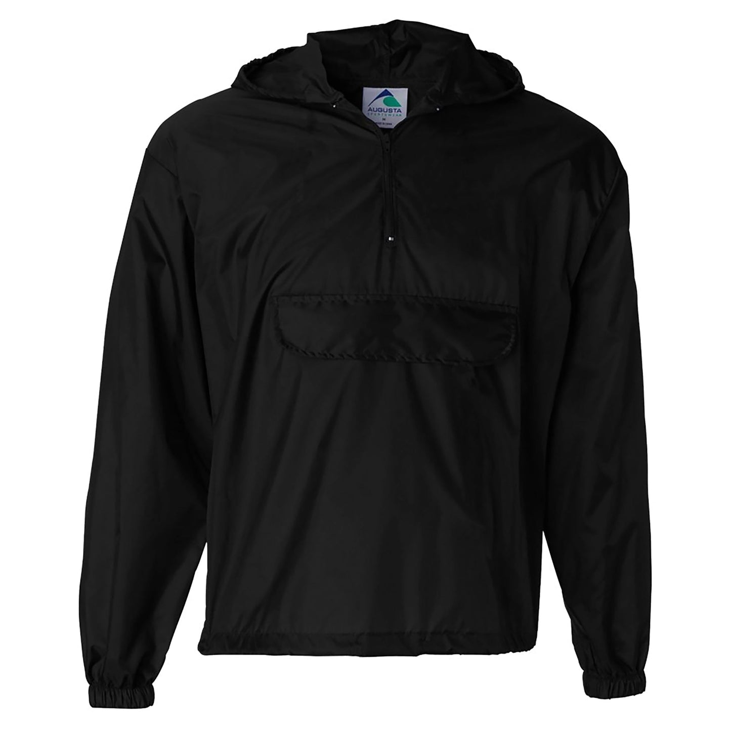 Black Packable Jacket - Augusta Sportswear - Water Resistant