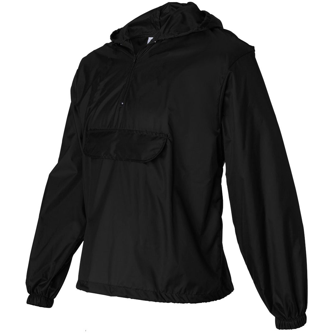 Black Packable Jacket - Augusta Sportswear - Water Resistant