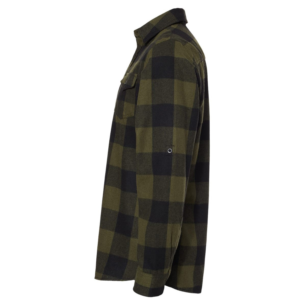 Black/Grey Flannel Shirt - Burnside - Stylish Design