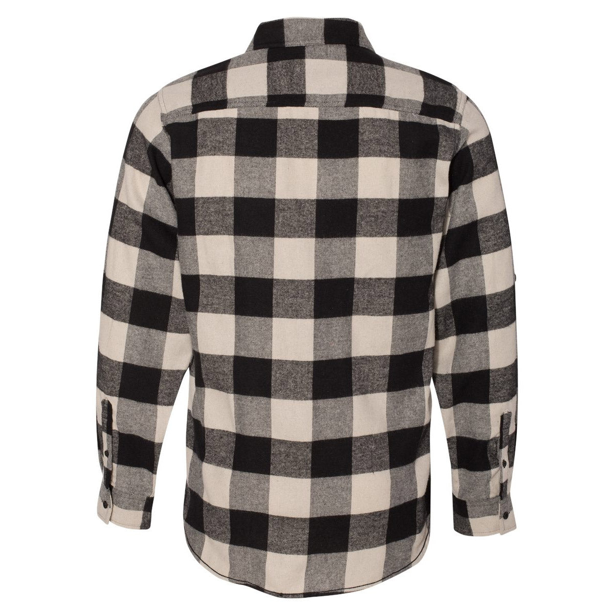 Black/Grey Flannel Shirt - Burnside - Stylish Design