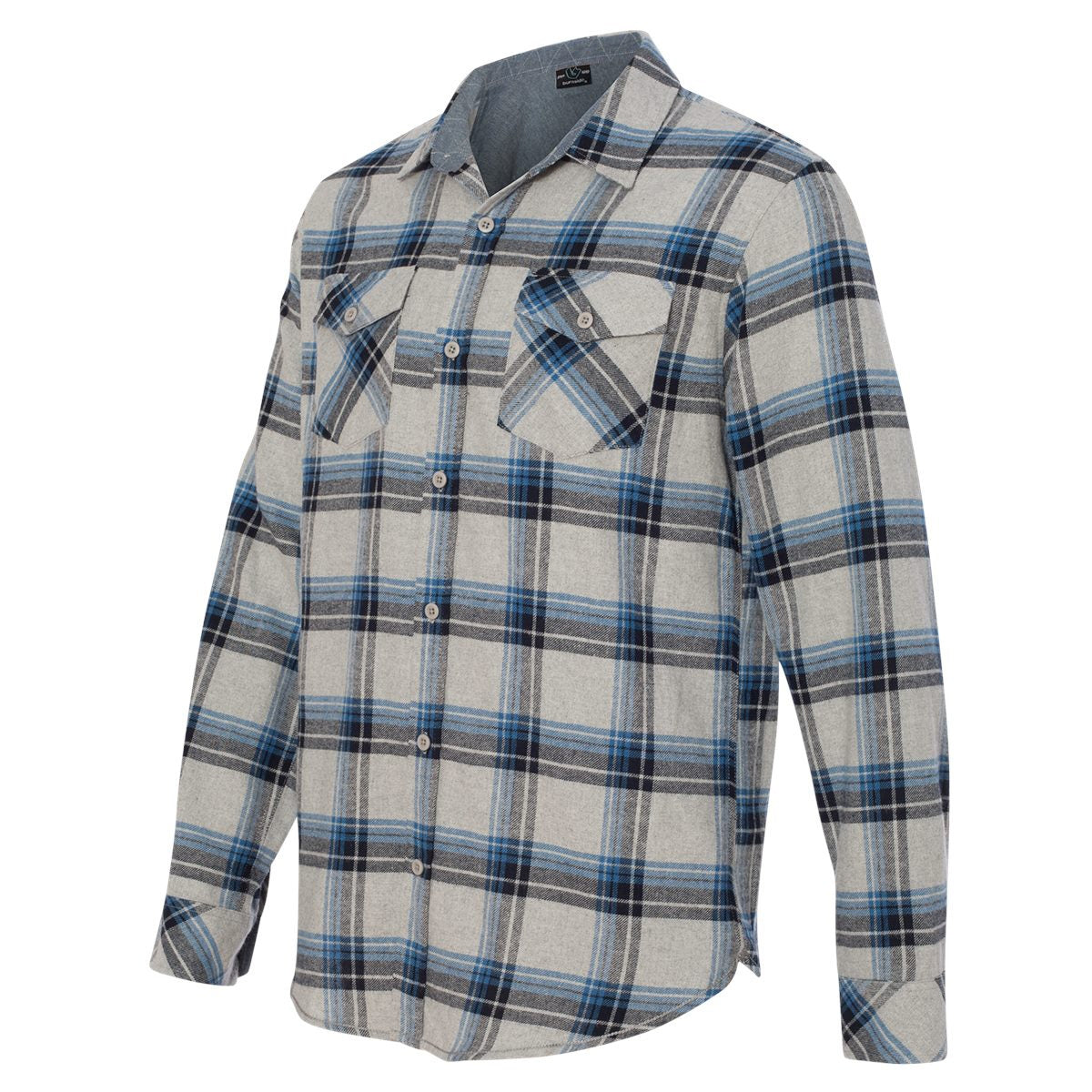 Black/Grey Flannel Shirt - Burnside - Stylish Design