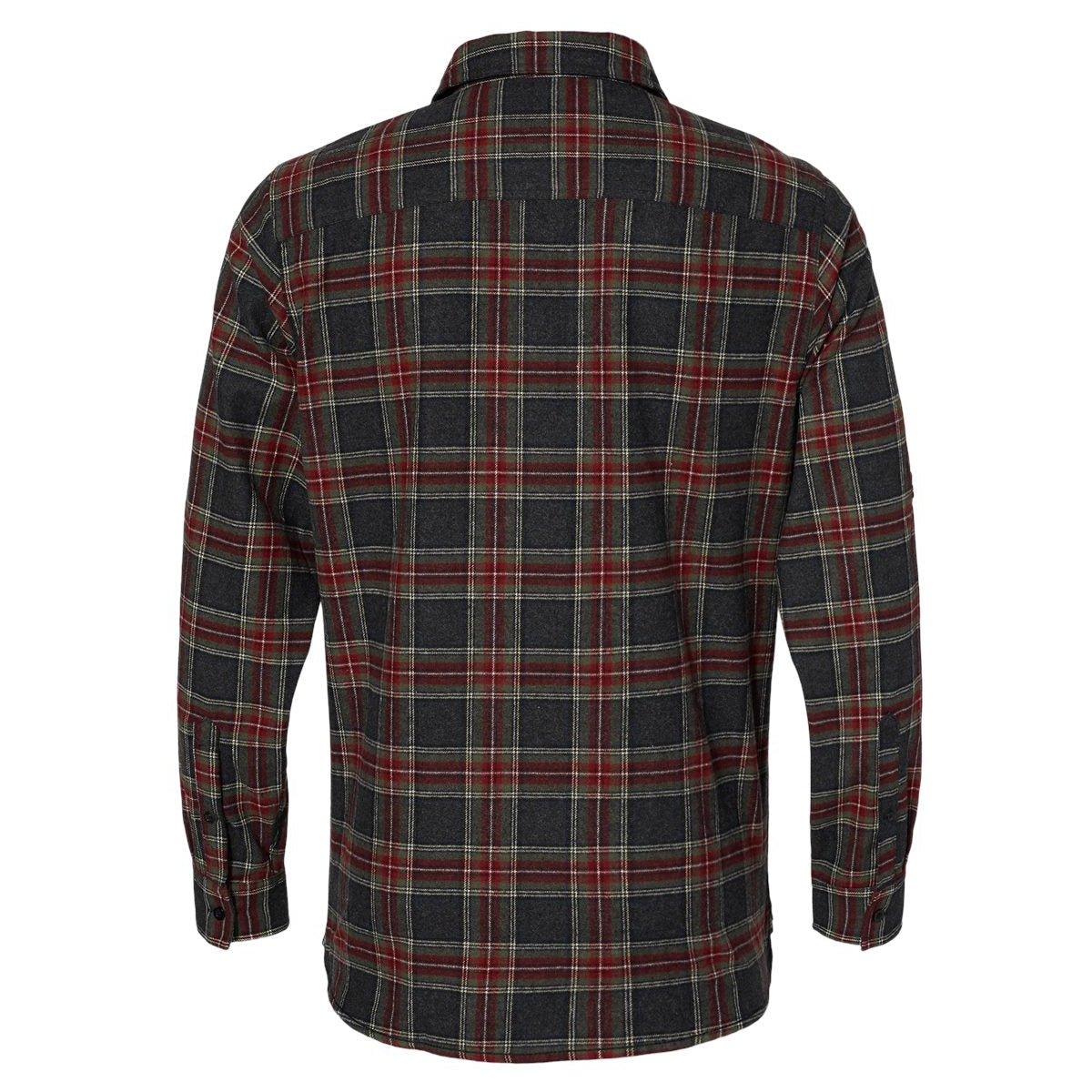 Black/Grey Flannel Shirt - Burnside - Stylish Design
